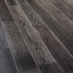 a picture of a black wooden floor 